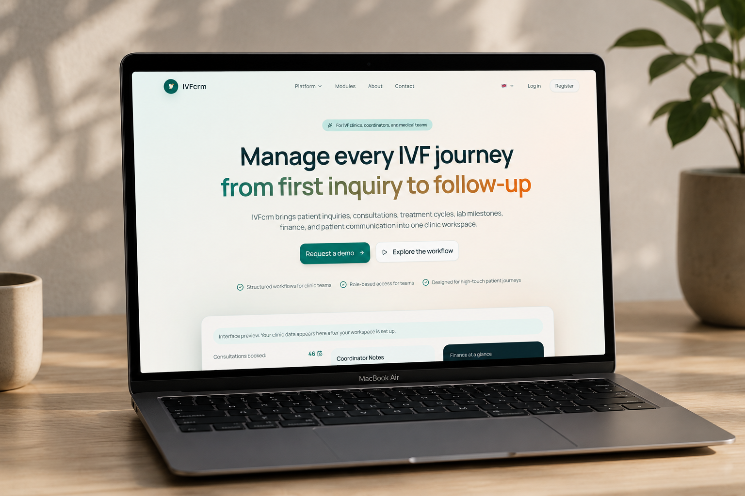 IVF CRM — Complete Fertility Clinic Management Platform